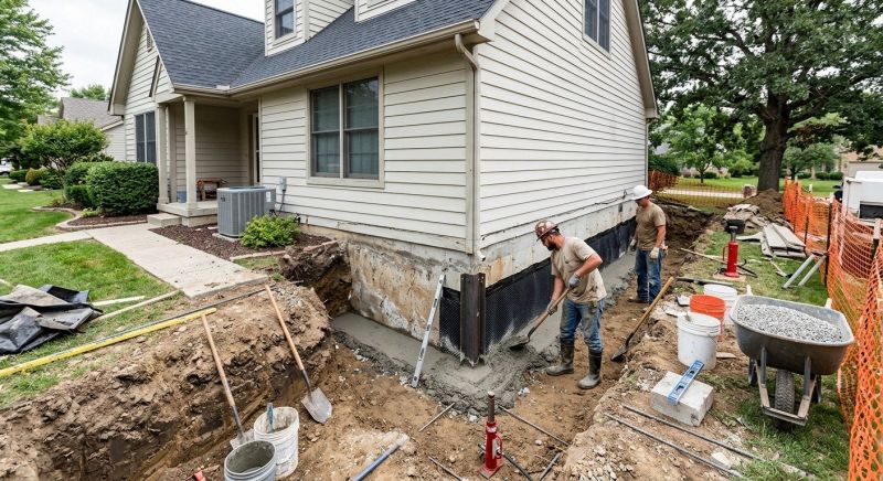Foundation Settlement Repair in Greenville, SC