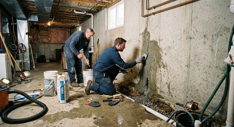 Wet Basement Repair in Greenville, SC